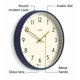 thumbnail image 5 of Reloj de Pared JONES CLOCKS Studio 30 cm Azul Marino Oscuro, 5 of 6