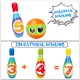 thumbnail image 3 of Juego de bolos AugToy Kids 2-5 Soft, 10 alfileres de espuma y 2 bolas, 3 of 7