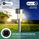 thumbnail image 4 of Luces solares GIGALUMI impermeables de acero inoxidable, paquete de 12, 4 of 7