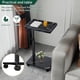 thumbnail image 4 of Mesa auxiliar C Table, altura ajustable, bandeja de TV giratoria de 360°, negra, 4 of 6