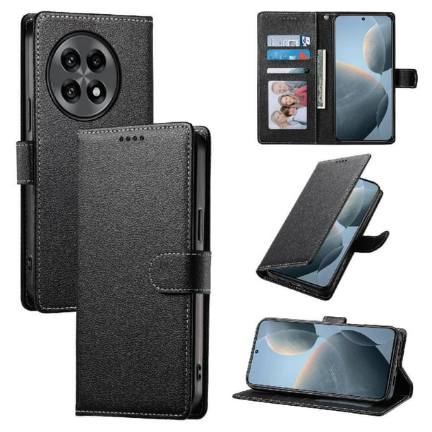 Funda para FOXDOCK OnePlus 13R– Cuero Premium, 3 ranuras para tarjetas, Protección contra impactos