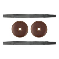 Magideal - Correas De Cuero 2X Con Almohadillas De Mango De Platillo Instrumento De Percusión Piezas Musicales Sinfónicas Reparación De Cuero Suave Pu Cinturón D Marron Oscuro