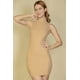 thumbnail image 1 of Vestido Mini Ajustado sin Mangas con Cuello Alto Acanalado, 1 of 5