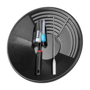 Magideal - Equipo De Minería De Bateas Para El Lavado De Oro, Herramienta De Prospección Para Facilitar La Minería Para Entusiastas De La Roca Expuesta En Viajes Negro 38Cm