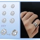 thumbnail image 4 of Anillo TTFdacai Núcleo en Acero Inoxidable con Ranura para Incrustar 24 Piezas, 4 of 7