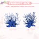 thumbnail image 2 of Decoración de Coral para Acuario Uxcell, Decoraciones para Peceras, Adornos de Coral para Peceras, 5.9x2.2x4.7 Pulgadas, (Azul Blanco, 1 Pza), Destinado para Decoración de Paisajismo de Acuarios, 2 of 6