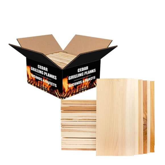 Tablillas de Cedro para Parrilla Grill Gourmet – Pack de 30 (segundos)