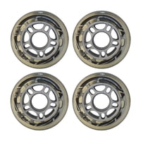 Set 4 Ruedas Rider Repuesto Transparente 76Mm