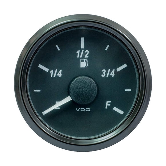 Indicador de nivel de combustible VDO SingleViu 52 mm (2-1/16) escala E/F