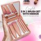 thumbnail image 5 of Set de brochas de maquillaje portátil Ar3 Beauty de 5 piezas con funda, 5 of 9