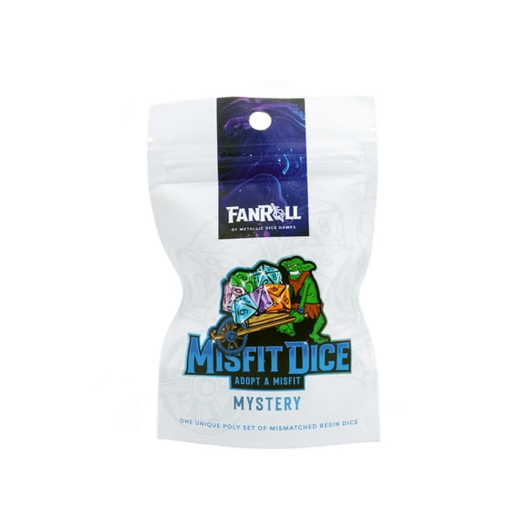 Set de dados FanRoll Mystery Misfit Resin Polyhedral 7 dados