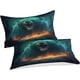 thumbnail image 2 of Juego de funda nórdica con estampado 3D de oso animal, juego de 3 piezas, funda nórdica de una sola cara, juego de ropa de cama de fácil cuidado, antialérgico, suave y liso., 2 of 3