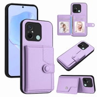 Foxdock Funda Para Xiaomi Redmi 12C Con Bloqueo Rfid - Diseño Elegante Con Cierre De Botón