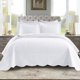 thumbnail image 1 of Juego de cama MarCielo King blanco de 3 piezas en algodón, 1 of 6
