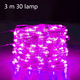 thumbnail image 2 of Guirnaldas de luces LED a pilas con control remoto (paquete de 3), 3 metros y 30 LED, para jardín, 2 of 5