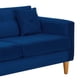thumbnail image 4 of Sofa New Retro 3C + 2 Pouf Felpa 04 Azul Marino, 4 of 6