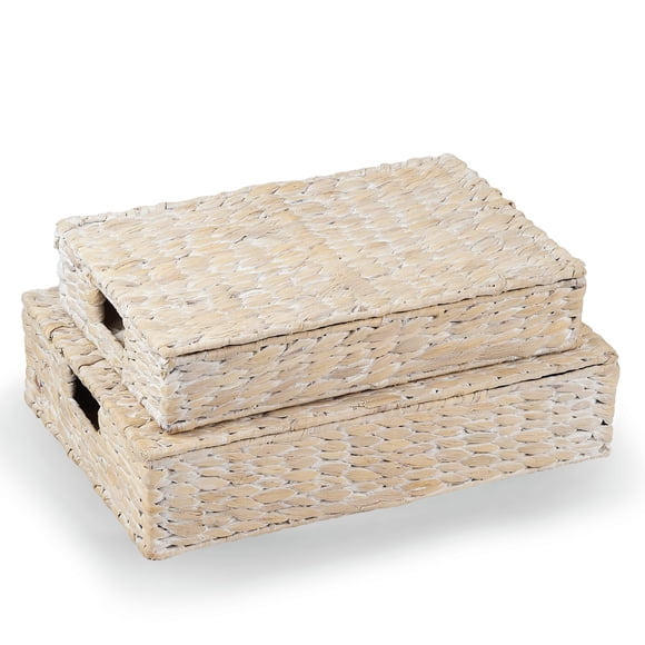 Set de 2 Cajas Decorativas 84ECO con Tapa