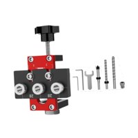 Magideal - Kit De Plantilla Para Agujeros 3 En 1, Plantilla Para Agujeros Autocentrante, Muebles De Carpintería, Localizador De Guías De Taladro Portátil Versáti