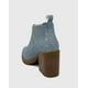 thumbnail image 3 of Botin para mujer elasticado con taco Azul, 3 of 4