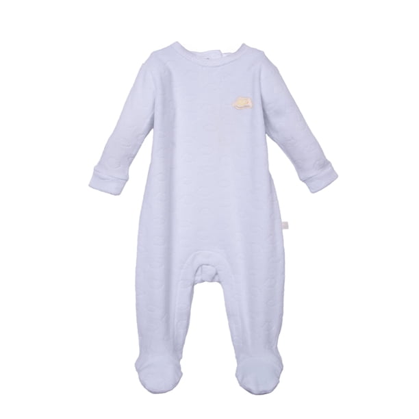 Osito Plush Recién Nacido Unisex Estampado Nubes Blanco