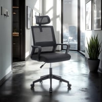 Arthome - Silla De Oficina Ejecutiva Roma Ergonomica Color Negro Bm 695