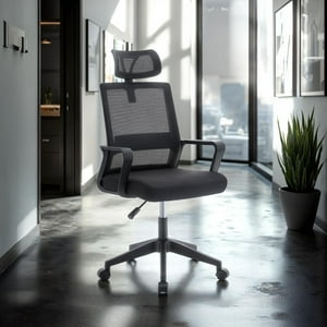 Arthome - Silla De Oficina Ejecutiva Roma Ergonomica Color Negro Bm 695