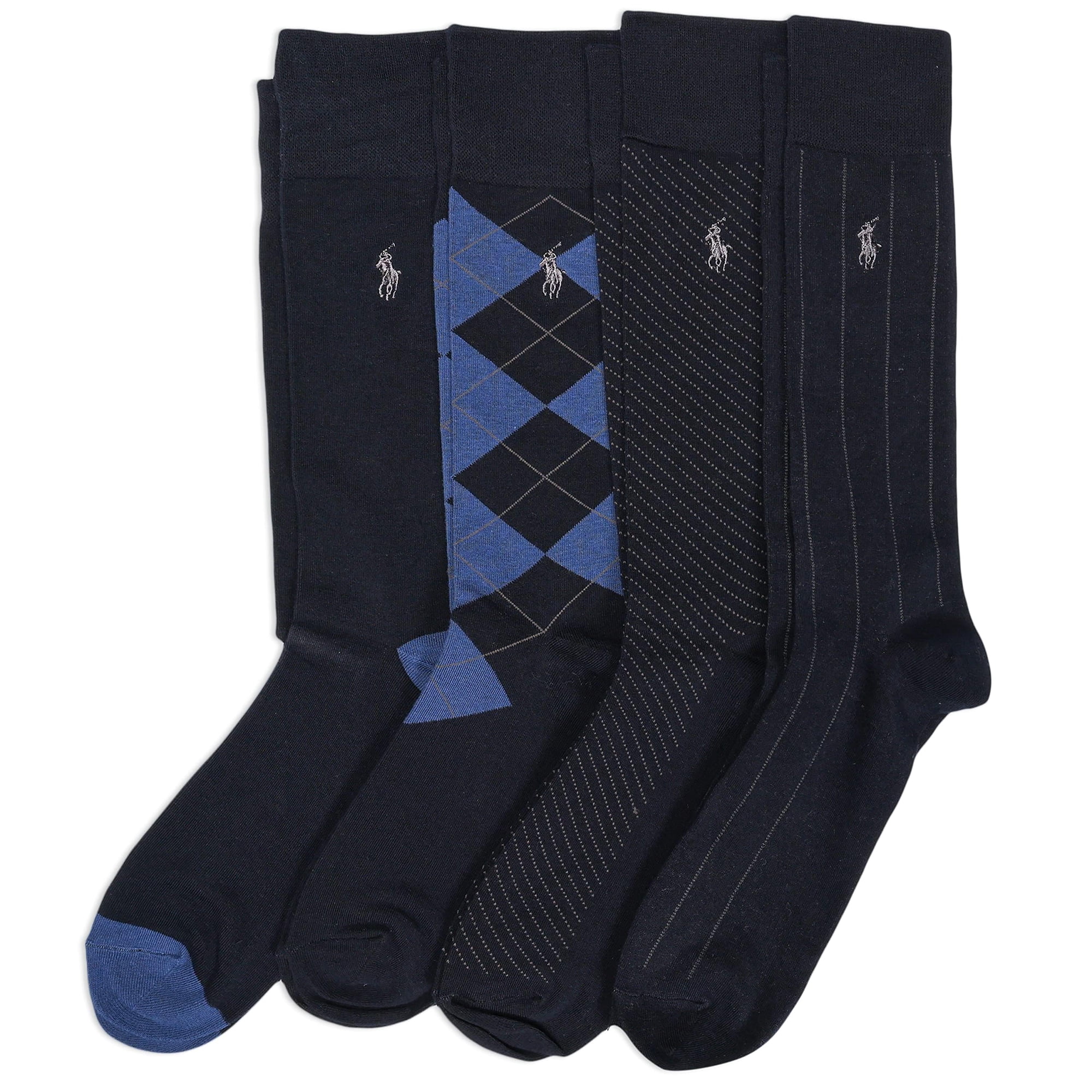Calcetines Polo Ralph Lauren Para Hombre, Con Estampado Variado, Vestido Redondo
