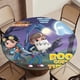 thumbnail image 5 of Rusty Rivets-theme Fitted Round Tablecloths Elastic Edged Table Covers Waterproof Table Cloth for Kitchen Holiday Party Tables Decor 150cm, 5 of 6