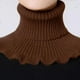 thumbnail image 1 of Stylish Hand-Knitted High Collar Detachable Dickey Collar for Women - Turtleneck Look!, 1 of 5