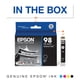 thumbnail image 2 of Cartucho de tinta Epson 98 Claria Hi-Definition Black T098120, 2 of 7