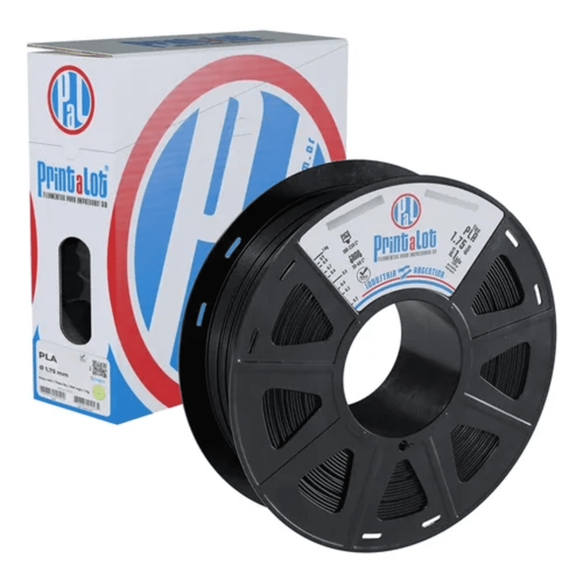 Genérico - Filamento Pla 1.75 Mm Printalot 1 Kg Color Negro