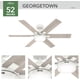 thumbnail image 5 of Ventilador de techo Hunter 132 cm Blanco Fresco 51880 Georgetown, 5 of 9