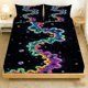 thumbnail image 1 of 3pcs Abstract Universe Painting Pattern Digital Printing Three-Piece Set Polyester Skin-Friendly Fabric Anti-Pilling, 1 of 1