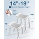thumbnail image 4 of Silla de ducha HOMLAND ajustable para personas mayores de 400 kg, color gris claro, 4 of 8