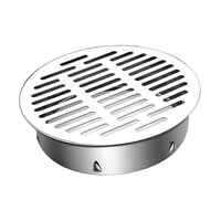 Magideal - Cubierta De Desagüe De Rejilla Plana Redonda, Filtro De Desagüe Del Piso De Desagüe Del Desagüe De La Cubierta Del Piso Para Patios De Paisajismo Baño 19X5Cm