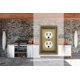 thumbnail image 4 of Placa de pared Henne Bery Sunken Pearls en latón antiguo, paquete de 2, 4 of 7