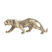 Magideal - Estatua De Leopardo, Figuritas De , Modelo De Cobre, Adornos, Escultura De Animales Para El Hogar, Oficina, Muebles, Decoraciones De Café De M