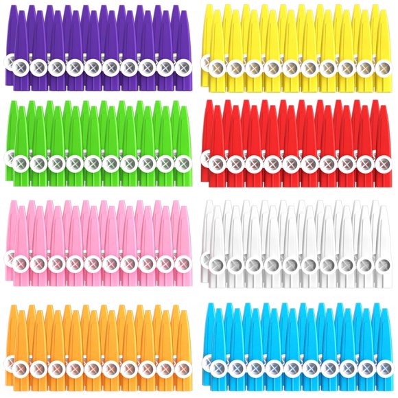Set de 160 kazoos de plástico, 8 colores – Cheelyvin.H