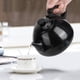 thumbnail image 3 of Tetera de acero inoxidable negra de 1 l para el hogar, para té, café y agua, con asa antiescaldaduras para restaurante., 3 of 8