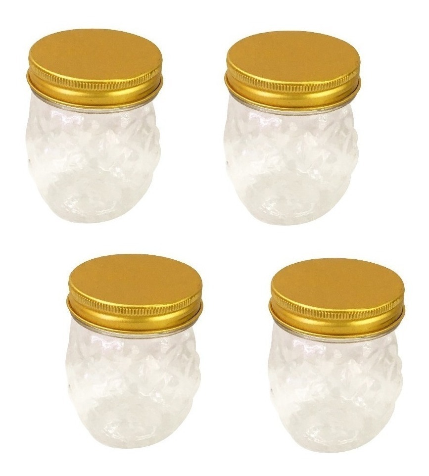 Genérico - 4 Potes Plasticos Frascos Plasticos Pote Plastico Frasco