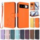 thumbnail image 3 of Funda Volteable tipo Billetera con Correa para Google Pixel 8, Naranja, 3 of 6