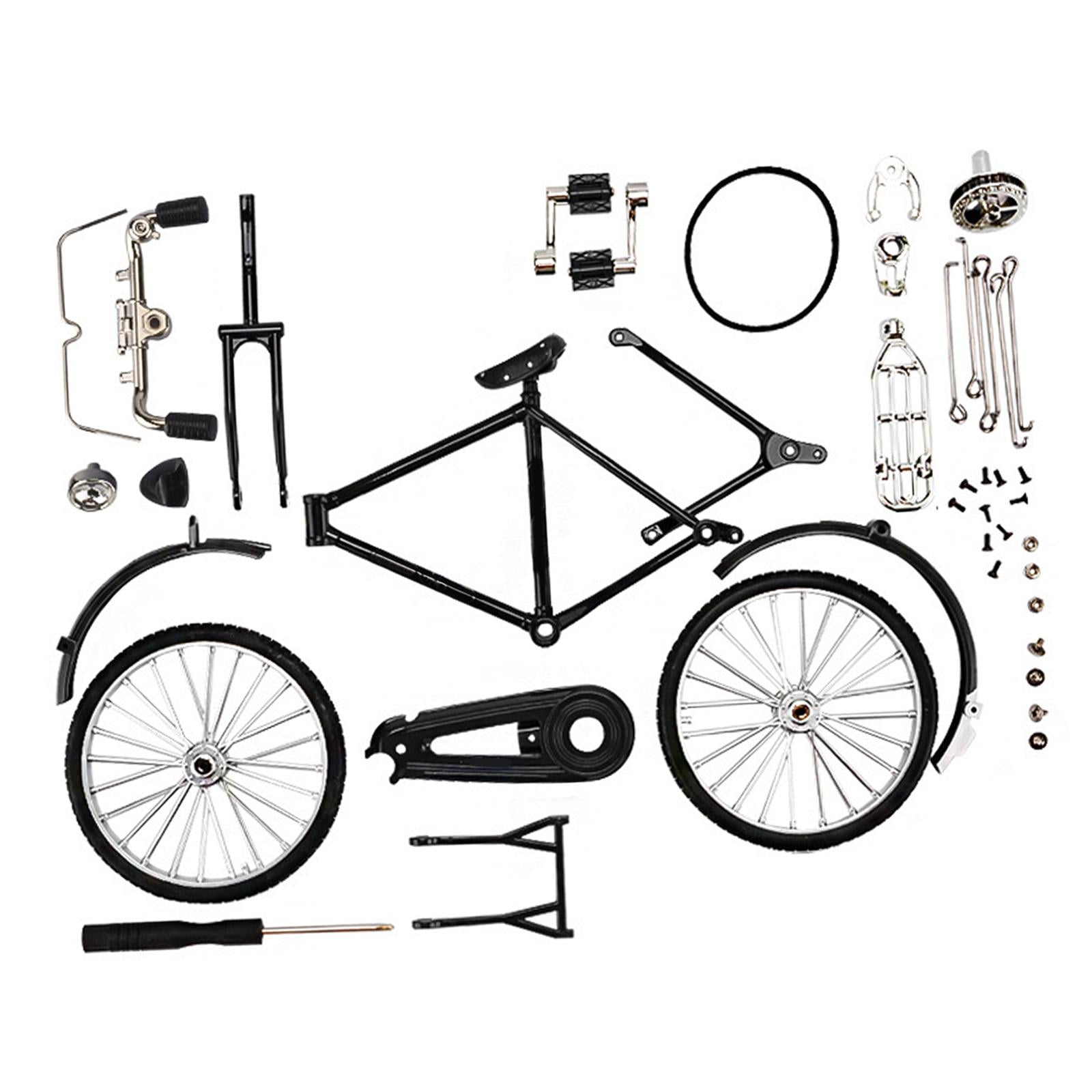 Bothyi - Mini Bicicletas Realistas Decoración De Simulación Decoración De Mesa Aleación Para Oficina Desmontable Negro
