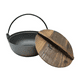 thumbnail image 2 of Olla Con Tapa De Madera Iron Cast - Wayu Color Negro, 2 of 3
