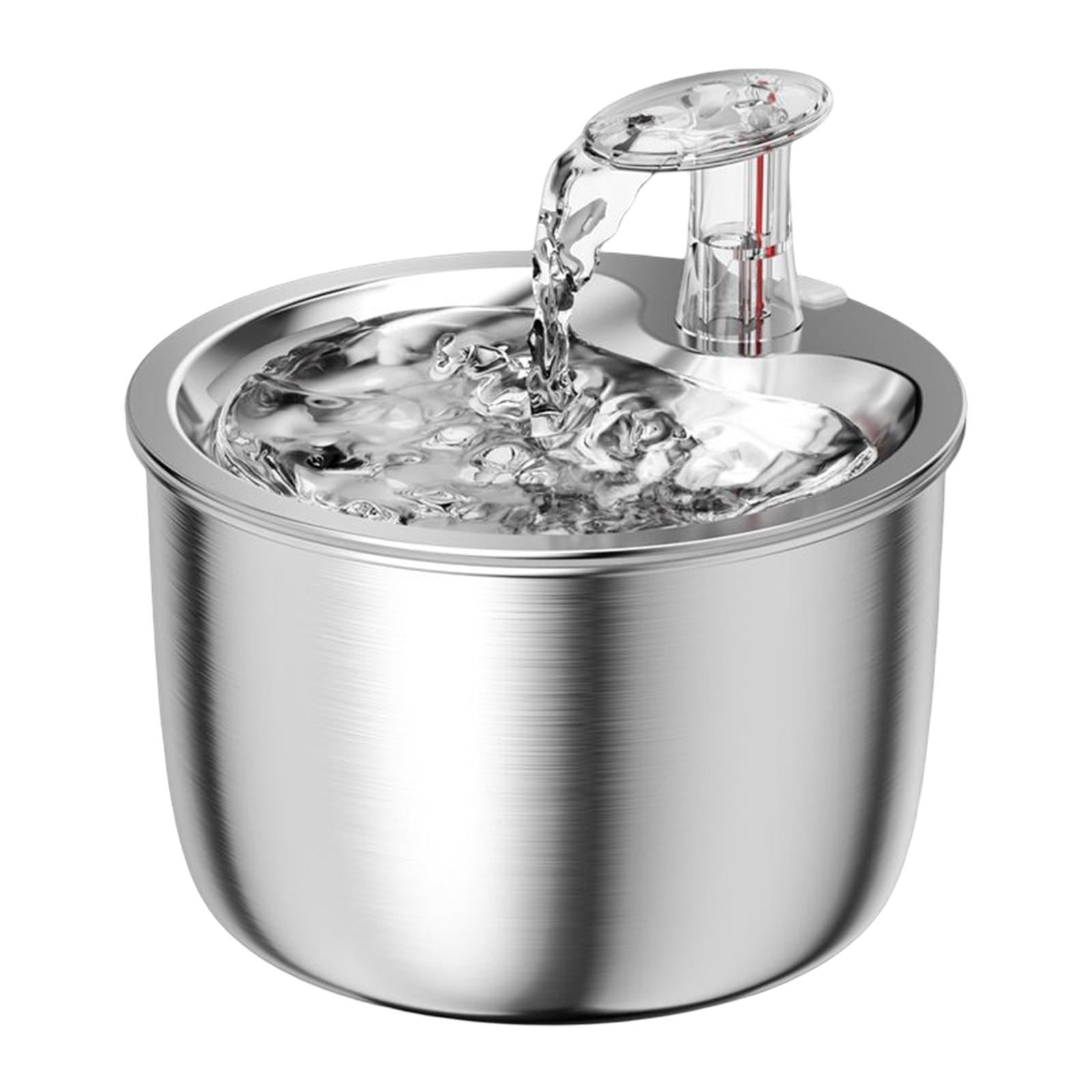 Magideal - Dispensador De Agua Para Mascotas Adaptador De La Ue Contenedor Silencioso Con Nivel De Agua Boya Filtración Automática Silencioso Para Animales