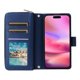 thumbnail image 4 of Funda Cartera con Cremallera y Correa para iPhone 14 Soporte y Tarjetero Azul, 4 of 6