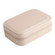 thumbnail image 2 of Pendientes Collares Estuche De Viaje Doble Capa Partición Extraíble Rosa, 2 of 5