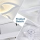 thumbnail image 3 of Ventilador Techo Ruibutrade 24 Luz LED Control Remoto Flor, 3 of 3