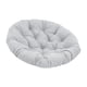 thumbnail image 2 of Cojín De Asiento Acolchado Redondo De 50 Cm, Cojín Para Silla Con Forma De Huevo, Accesorio Para Habitaciones Familiares, Color Gris Claro, 2 of 5