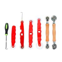 Magideal - Juego De 7 Piezas De Repuesto Para Reparación De Puertas Con Malla Mosquitera, Herramienta De Instalación Liviana Y Multiusos, Ruedas Con Cojinetes De