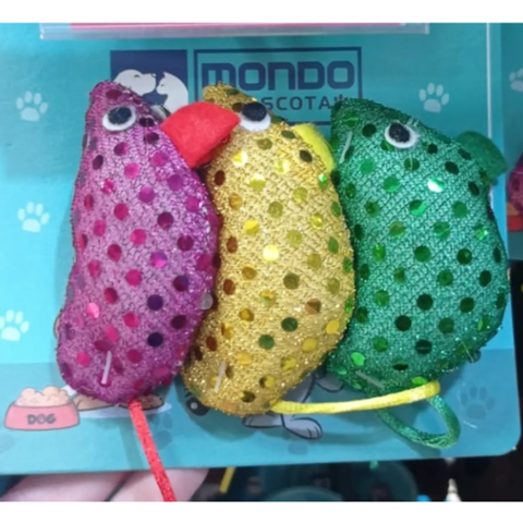 Genérico - Juguete Raton De Peluche Para Gatos 3 Unidades